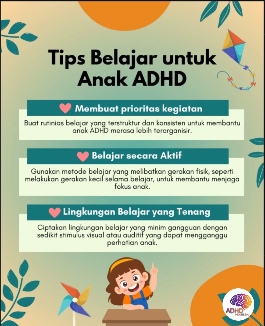 Strategi Belajar yang Cocok untuk Anak ADHD di Kabupaten Dharmasraya